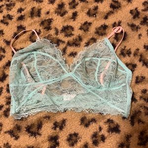 Birdiebee green lace bra